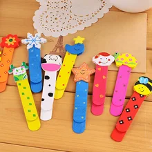 25 шт./лот деревянные мультфильм закладки творческий клип подарок милые дети приз школьные принадлежности
