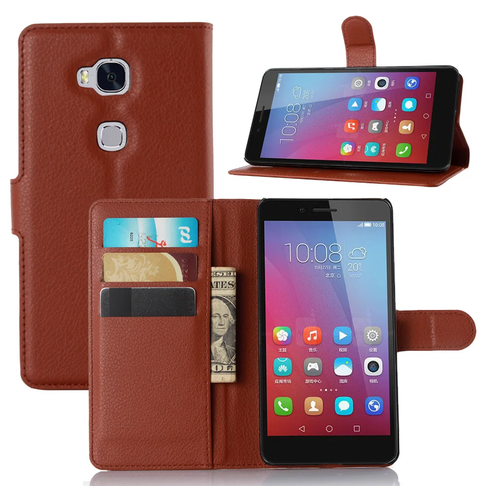 

YINGHUI Case For Huawei Honor Play 5X/ Honor 5X / Huawei GR5 Phone With Stand Wallet PU Leather Flip Cover Bag Skin Cases Fundas