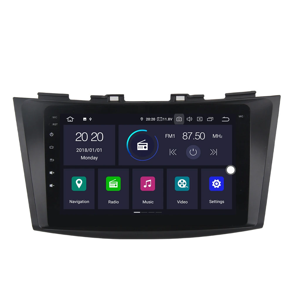 Best KOOCAVS 8" IPS Android 9.0 Car  GPS Radio Player for Suzuki Swift/Ertiga GPS 2011 - 2015 with 4GB+64G Navigation Multimedia 4