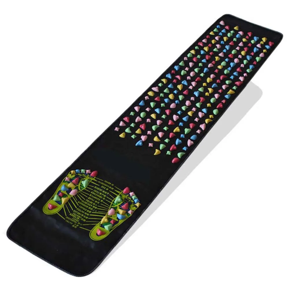Медиалветка красочный пластиковый Массажный коврик для ступней акупунктурный Булыжный Коврик для йоги 175*35 см YF2017 боди лечение