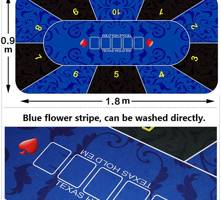 Резиновая скатерть для покера Texas скатерть для покера 4 цвета Варианты Размер в 0,9*1,8 м подходит для 10man