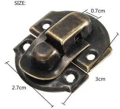 

Jewelry Chest Box Bronze Gold colorTrunk Buckles Toggle Hasp Latch Catch Clasp