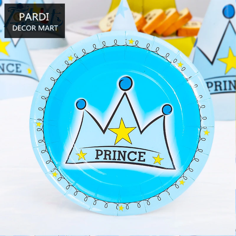Корона принца тема вечерние поставки на день рождения украшения вечерние принадлежности Набор 1 компл./лот
