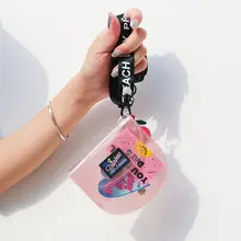Kawaii прозрачный держатель для карты сумка для девочек Обложка для водительского удостоверения ID кредитный банк чехол для мужчин и женщин карты бумажник канцелярские принадлежности