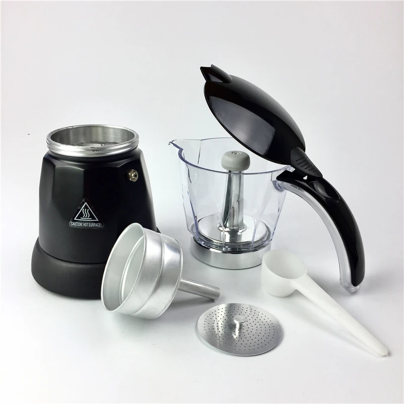 Goedkoop 6 Cups 300 Ml Espresso Koffiemachine Italiaanse Mokka Koffie Pot Percolator Koffie Moka Pot V60 Filters Mokka Koffie machine