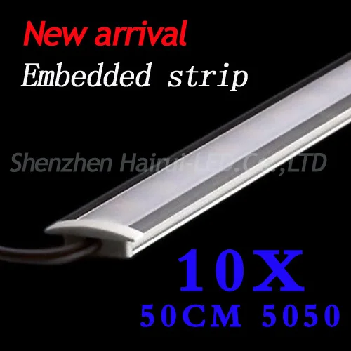 New Embedded strip 10100pcs 100CM Rigid Strip 5730 LED Bar U Groove