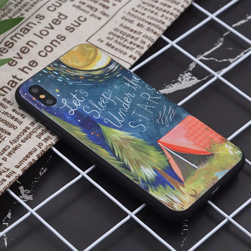 Чехол для iPhone 11 Pro, чехол для iPhone 5, 5S, 6, 6 S, 7, 8 Plus, X, XS, Max, Van Gogh, чехол для iPhone 7, мягкий чехол из ТПУ для iPhone XR, чехол - Цвет: 06