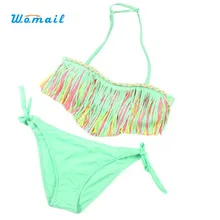 Kids bikini 2017 biquini Baby Girls Swimwear Kids bathing suit Swimsuit children bikinis Set Two-Piece suits drop shipping Dec13