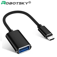 Micro USB OTG кабель Android USB мужчина к USB 3,0 Женский металлический конвертер для samsung huawei U диск мышь USB3.0 Micro USB к OTG