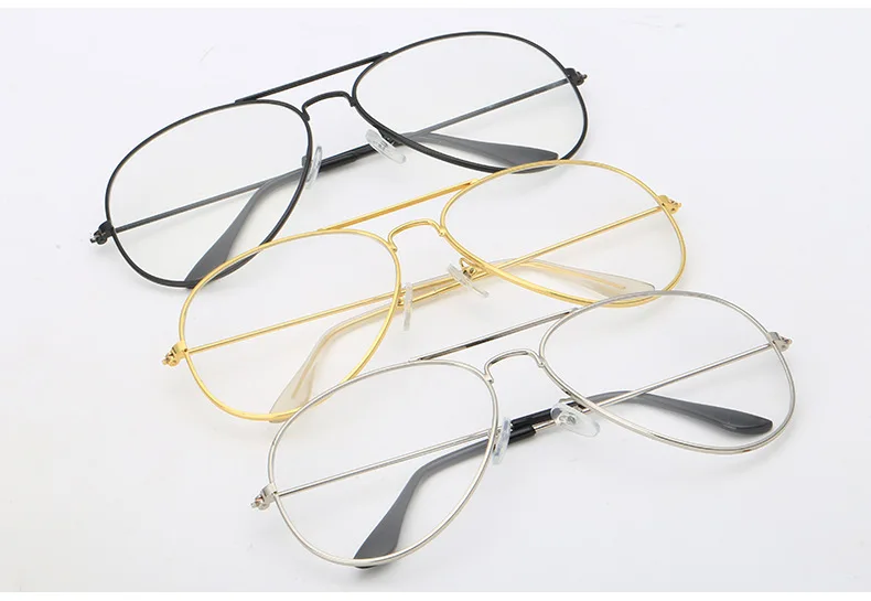 WarBLade женские мужские очки в золотой оправе Солнцезащитные очки женские классические очки прозрачные линзы оптический Пилот Стиль
