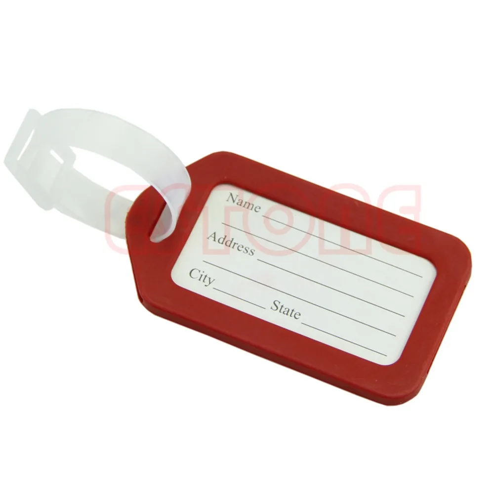 

Plastic Travel Luggage Suitcase Baggage Travel bag Address Label Tags Useful