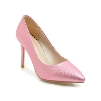 

2018 new sexy fine with high heels pointed joker 43 shallow mouth single shoe size code 32-1825