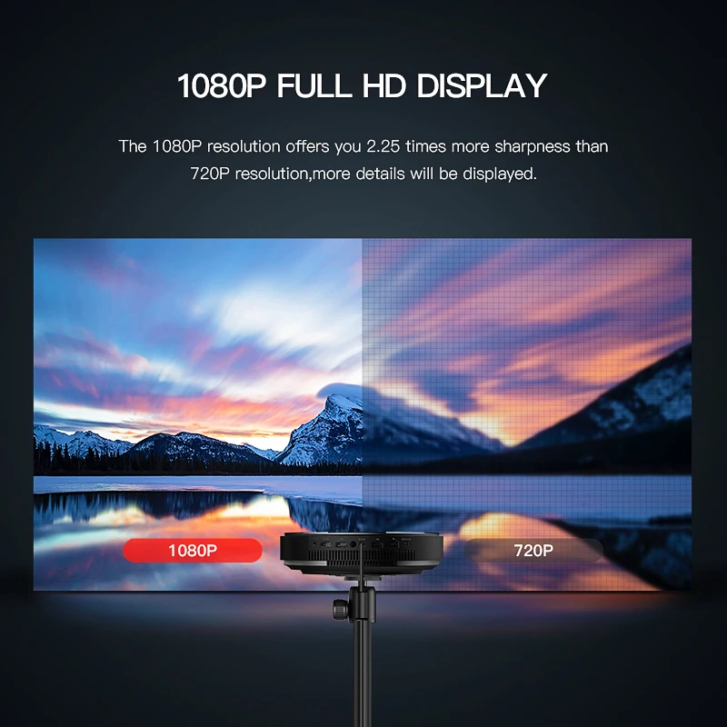 JMGO N7L كامل HD العارض ، 1920*1080 P ، 700 ANSI شمعة. الذكية متعاطي المخدرات المسرح المنزلي. دعم 4 K ، WIFI/بلوتوث
