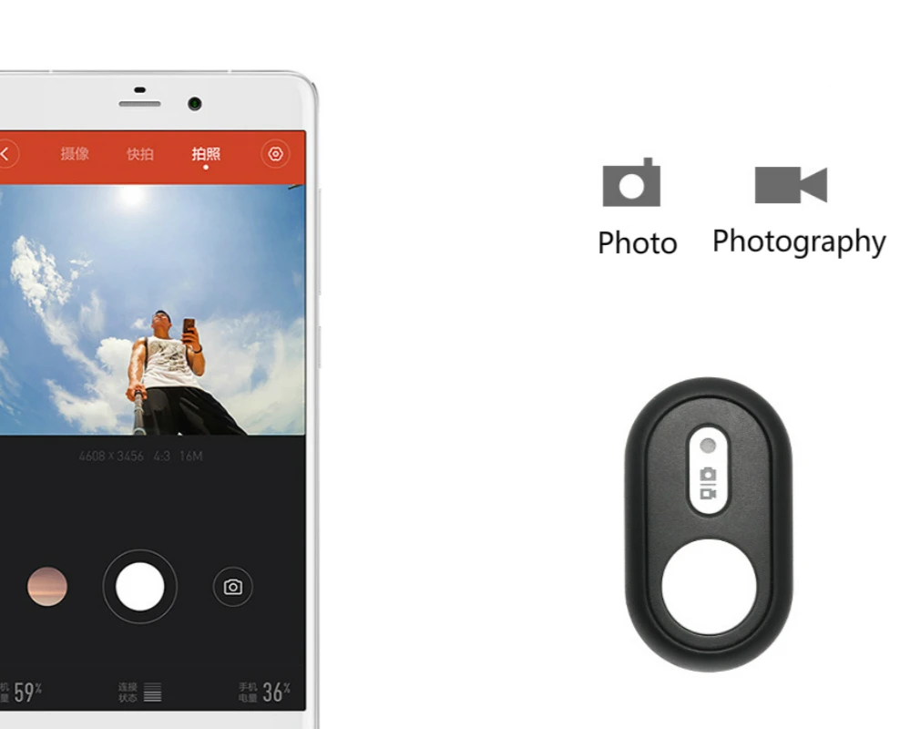 Для Xiaomi YI камера Bluetooth пульт дистанционного управления селфи Спортивная камера Bluetooth затвор для Xiaomi Yi аксессуары для экшн-камеры