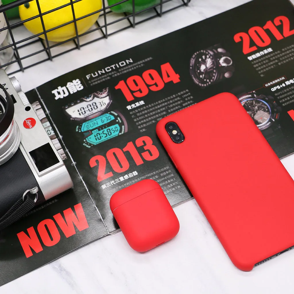 Soft Silicone Case For Apple Airpods Shockproof Cover For Apple AirPods Earphone Cases Ultra Thin Air Pods Protector Case