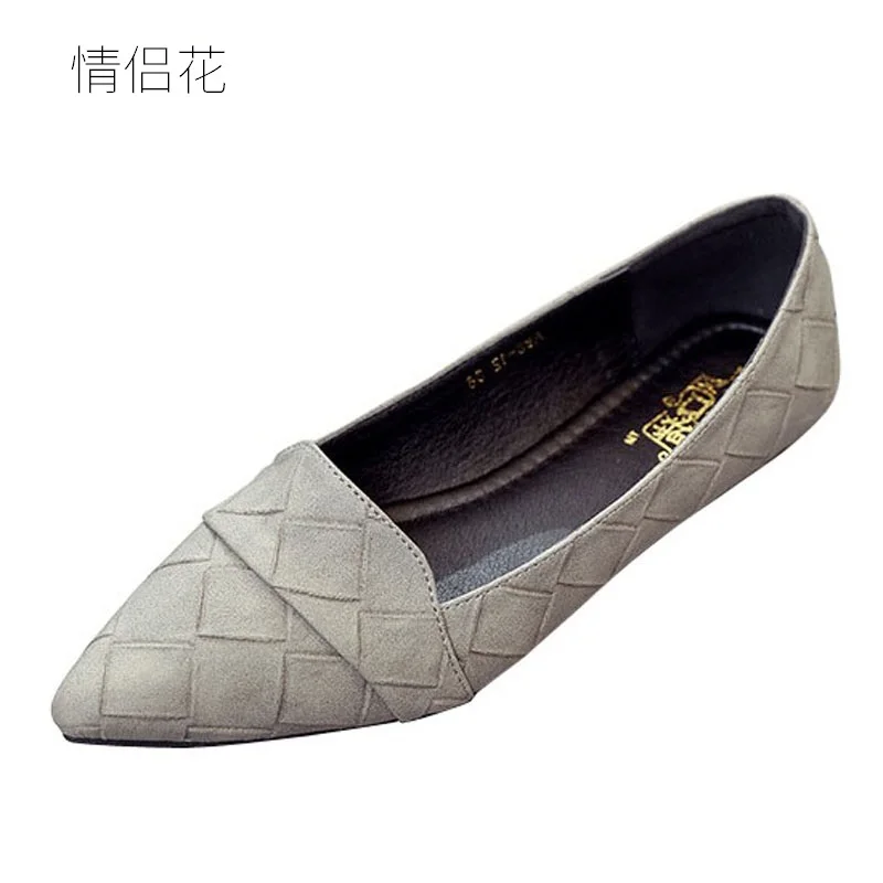 womens grey flat dress shoes