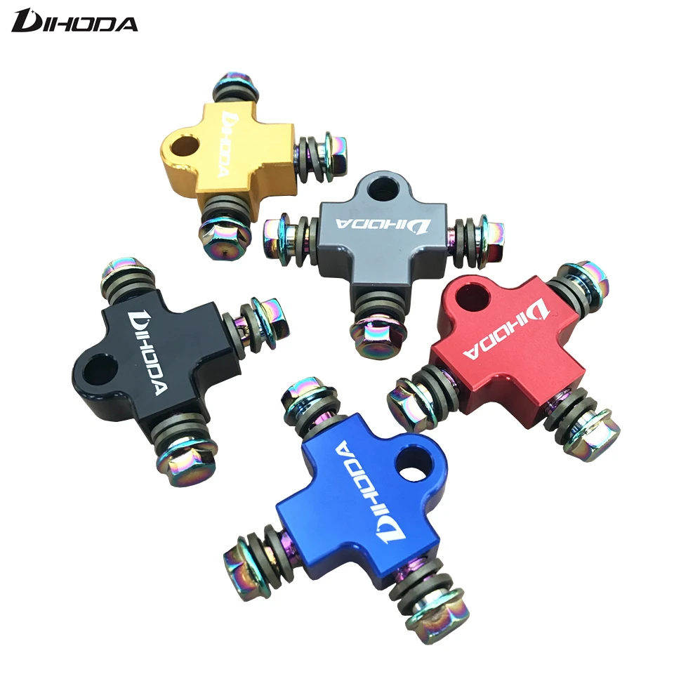 Motociclo Idraulico Freno Olio Tubo Flessibile Raccordo A T Raccordo A T Raccordo A T Connettore Per Dirt Pit Bike Atv Sistema Frenante Adattatore A 3