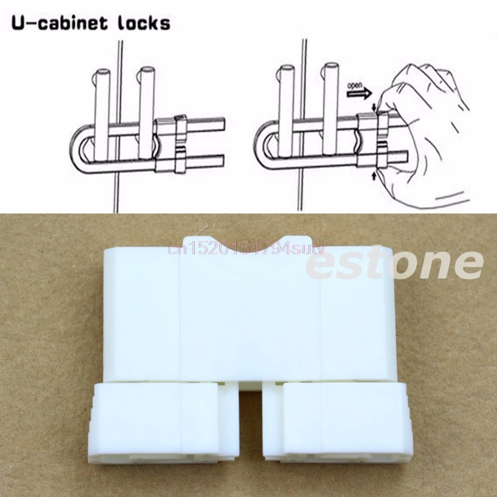 Child Infant Baby Kid Safety Drawer Door Cabinet Cupboard U Shape Lock #H055#