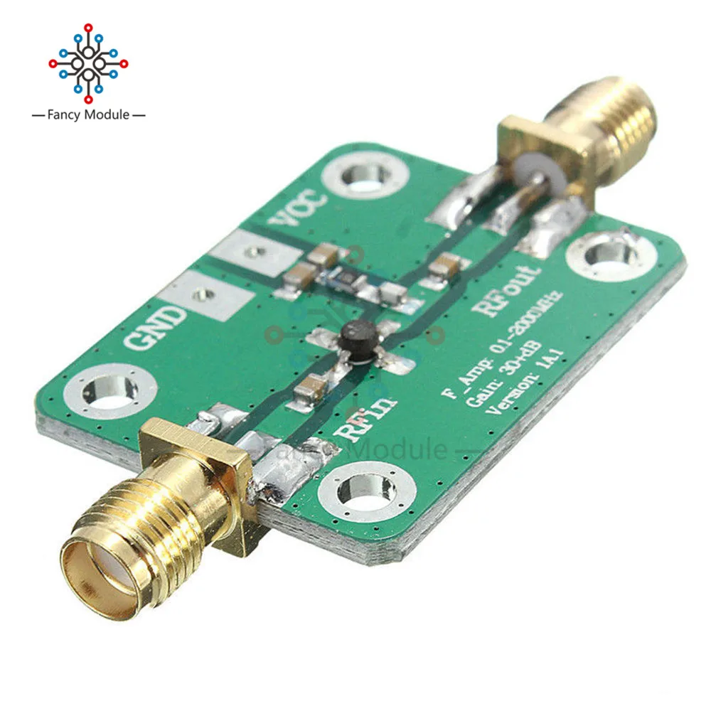 

0.1-2000MHz RF Wideband Amplifier 30dB low-noise LNA Broadband Module Receiver