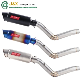 TRK502S TRK502 Motorcycle Exhaust Pipe Racing Full Exhaust System Middle Link Pipe Slip On For Benelli TRK 502 DB-Killer