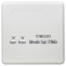 TCMK5213 адресный одиночный модуль ввода/вывода работает с системой пожарной сигнализации tc