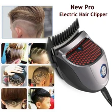 Novo pro elétrico cortador de cabeleireiro barbeiro elétrico bateria lítio inteligente adulto barbearia clipper cabelo aparador barbeiro(China)