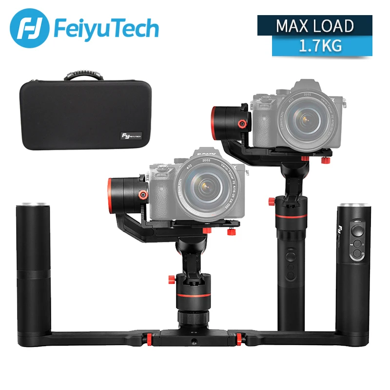 

GARTT FeiyuTech a1000 Gimbal Stabilizer Handheld forNIKON SONY CANON Mirrorless Camera Gopro Action Cam Smartphone 1.7kg Payload