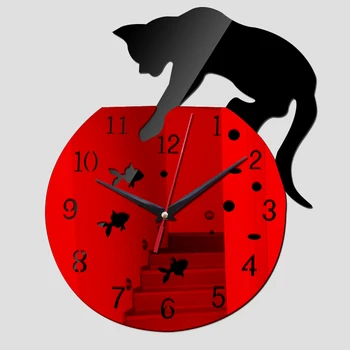 

2019 new wall clock quartz watch large decorative diy clocks acrylic mirror modern reloj de pared 3d stickers living room europe