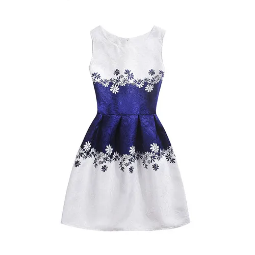 Платья для девочек от 5 до 20 лет г. Новые летние платья для девочек-подростков с цветочным принтом и бабочками, рождественское праздничное платье для детей, vestido - Цвет: as picture