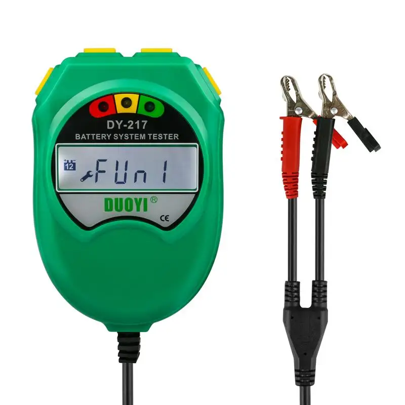 

Car Battery Tester Analyzer 9 18V Storage Lead-acid Auto CCA IEC EN 100-1700 LCD Display Portable Digital Diagnostic Tools DY217