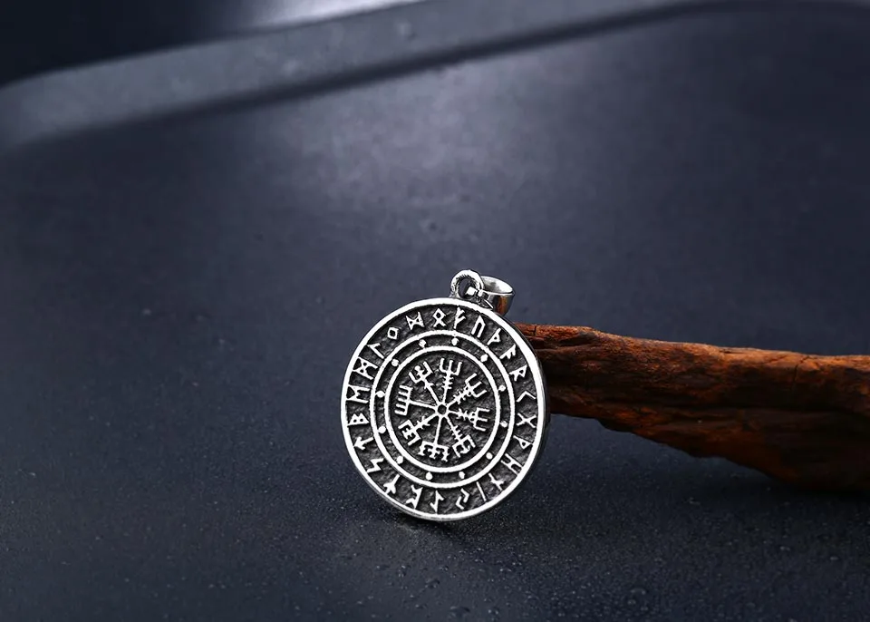 Байер 316L нержавеющая сталь Vegvisir амулет кулон ожерелье Valknut Odin Symbal Of Norse ожерелье скандинавские славяне Викинги ювелирные изделия