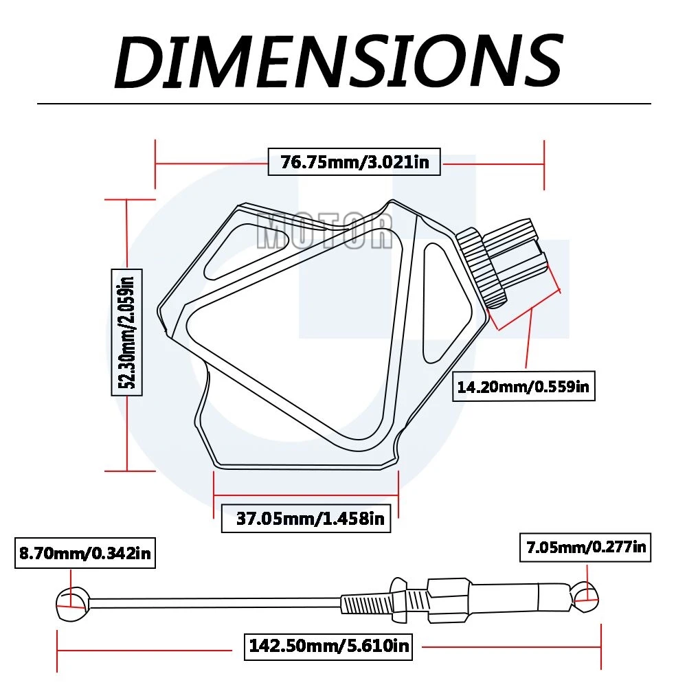 Для Yamaha DT125 DT 125 1987-2005 Мотоцикл с ЧПУ Алюминий Кроссовый мотоцикл велосипед ямы трюк рычаг сцепления простая кабельная система