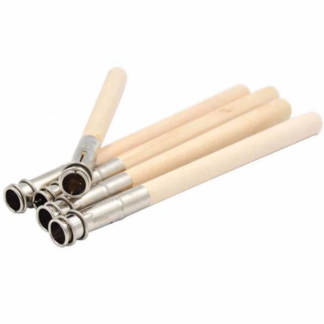 5pcs/set Wooden Pencil Extender Holder Adujustable Pencil Lengthener Painting Drawing Tool for Student School Office