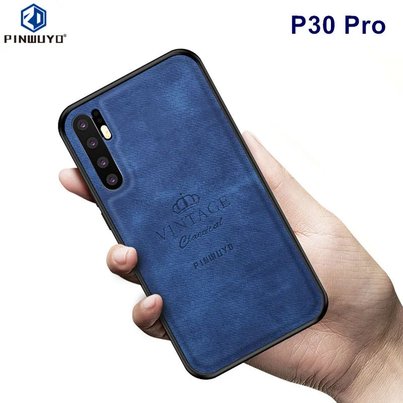Huawei P30 Pro Cover Case PINWUYO TPU +PC for Back Business Shockproof Phone |