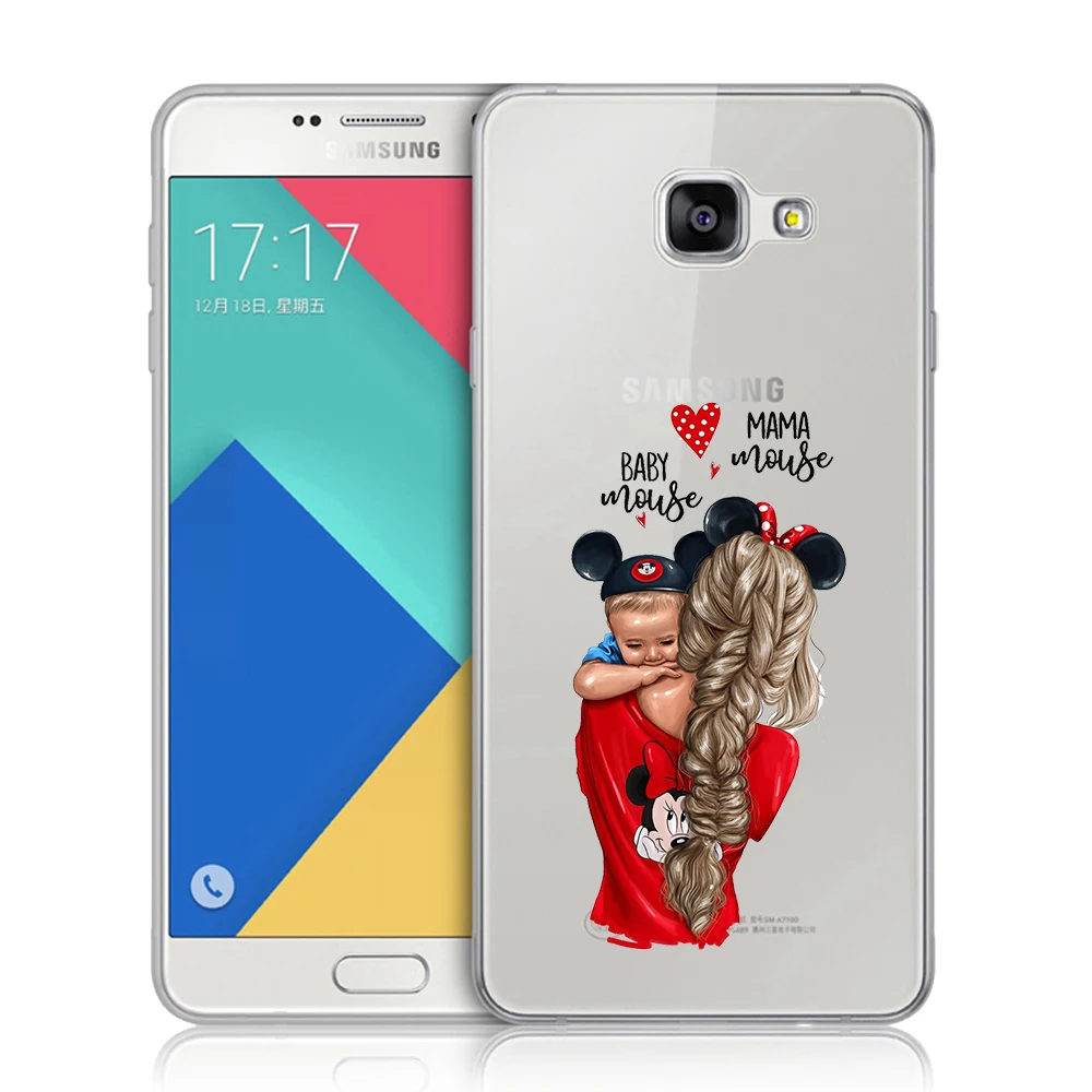 Силиконовый чехол для samsung Galaxy A3 A5 A7 A9 A6 A8 Plus A7 A50, цвет черный, коричневый