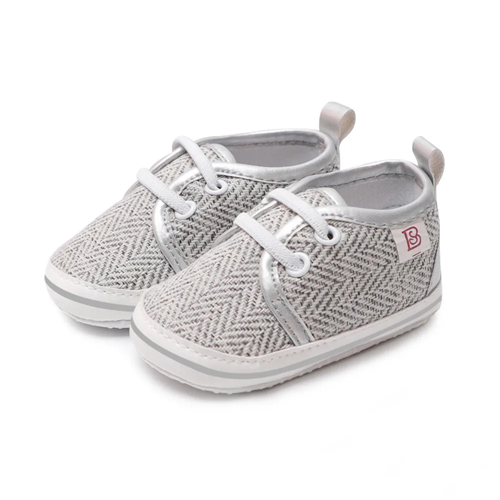 Toddler Infant Baby Boys Girls Crib Splicing Soft Sole Anti-Slip Shoes Sneakers first walkers sapatos infantil2.489