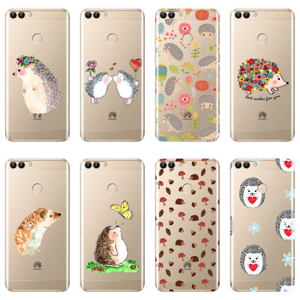 

Case For Huawei P9 Lite Mini Hedgehog Soft Silicone Back Cover For Huawei P8 P9 P10 P20 Lite Pro Plus 2017 P Smart Phone Case