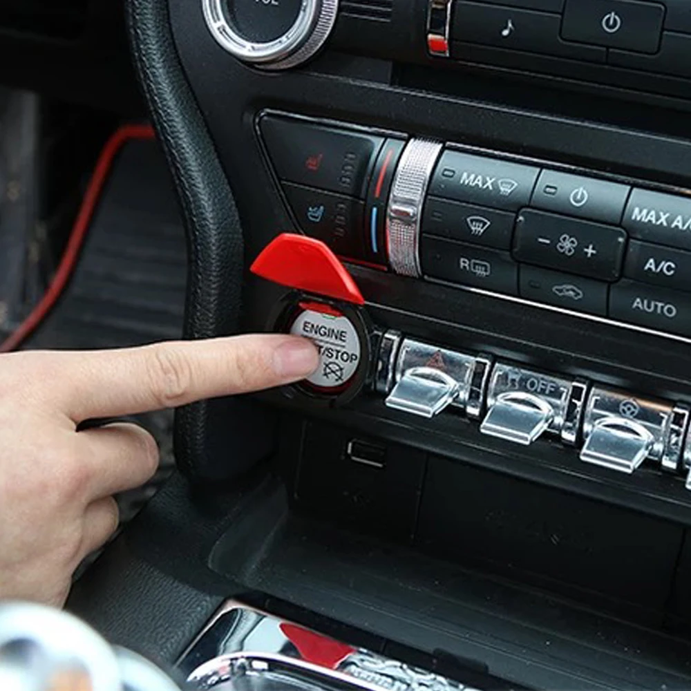 Engine Start Stop ABS Switch Start Momentary Cover Cap fit For Ford 4