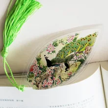 Китайский ветер вены закладки чернила Павлин вены закладки