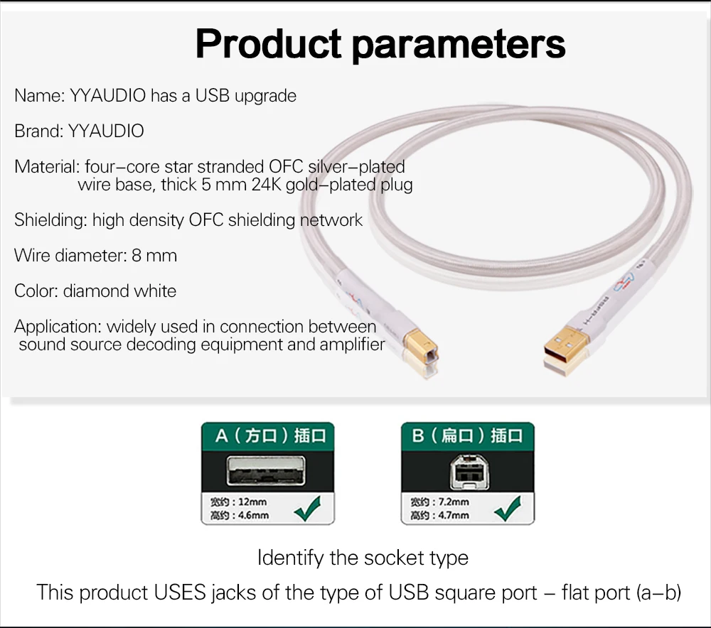 tipo A-B dac cabo de dados usb
