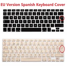 Евро ЕС испанский покрытие для клавиатуры для Macbook Air Pro retina 13 15 силиконовая клавиатура протектор Для iMac ПК компьютера