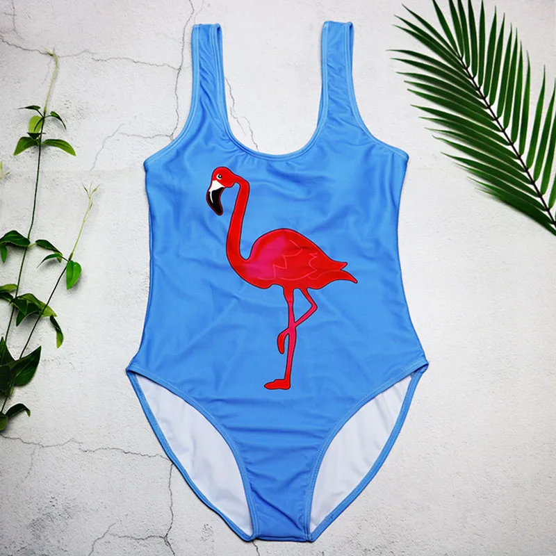 

Beachshiny Free To Fly Print One-piece Swimsuit Sexy Aimal Print Swimwear Cutout Bikini Set Padded Bathing Suit Swimwear 3283