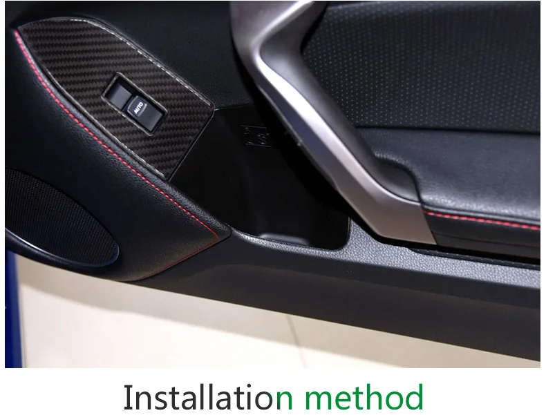 Airspeed for Subaru BRZ Accessories Subaru BRZ Stickers for Toyota 86 Carbon Fiber Interior Trim Car Window Switch Button Frame (12)