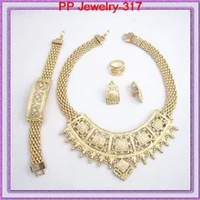 Золотистого цвета Прозрачный Стразы горный хрусталь для свадьбы свадебный комплект ювелирных изделий