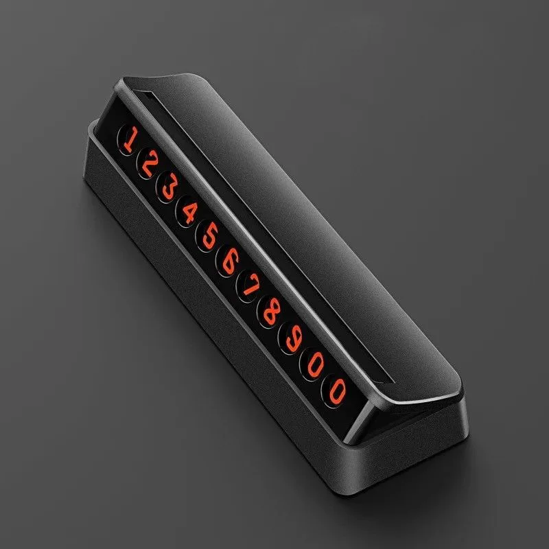 

Car Temporary Parking Card Magnetic Phone Number Plate Crafts Sucker Vehicle