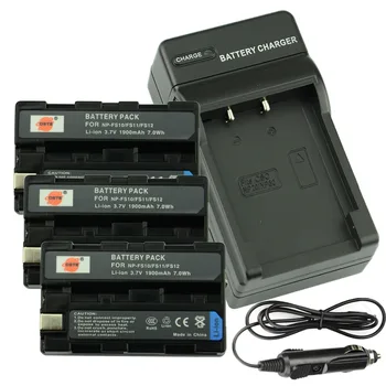 

DSTE 3PCS NP-FS10 Rechargeable Battery + Travel and Car Charger for Sony DCR-PC1 DCR-PC2 DCR-PC3 DCR-PC5 DSC-P1 DSC-P20 Camera