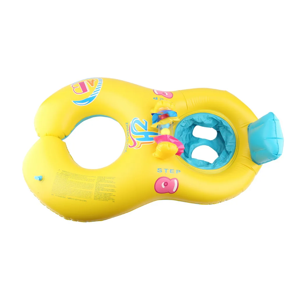 Inflatable Mother Baby Swim Float Ring Kids Seat Double Person Swimming Soft Ring Swimming Circle Babyfloat Accessories piscine Inflatable Mother Baby Swim Float Ring Kids Seat Double Person Swimming Soft Ring Swimming Circle Babyfloat Accessories piscine