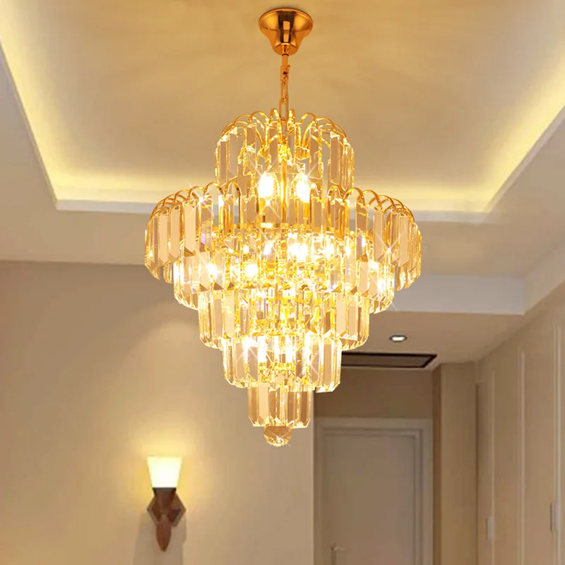 

Z D40CM X H45CM Modern LED Crystal Chandelier European Creativity Design Lighting Fixture For Restaurant And Stair Aisle