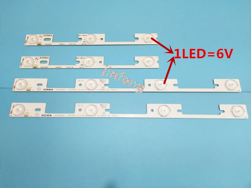 

Светодиодная лента для подсветки 32F1100CF35018475-35018340, 24 светодиода (12*3 светодиода * 6 в + 12*4 светодиода * 6 в светодиодный