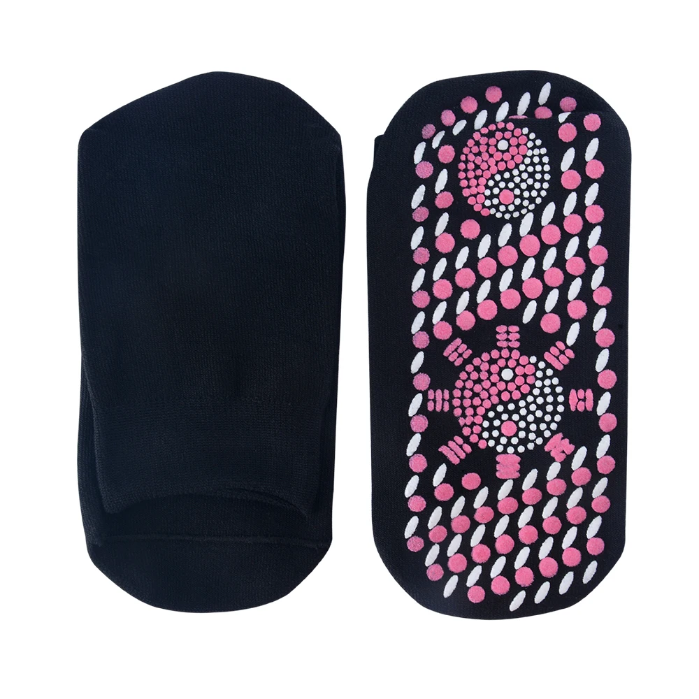 

1 Pair Self-Heating Tourmaline Socks Magnetic Therapy Comfortable And Breathable Massager Winter Warm Foot Care Socks